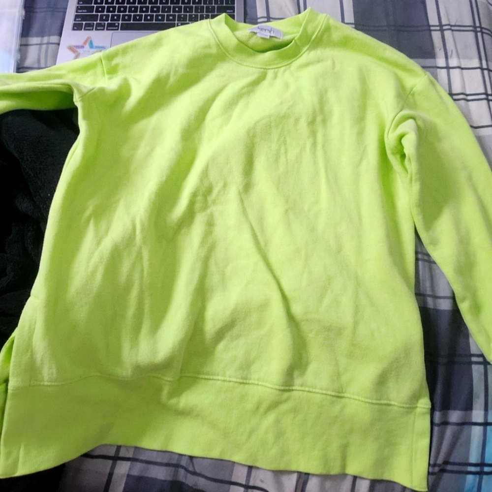 Pastel Lime Green Crew Neck Kersh Sweater